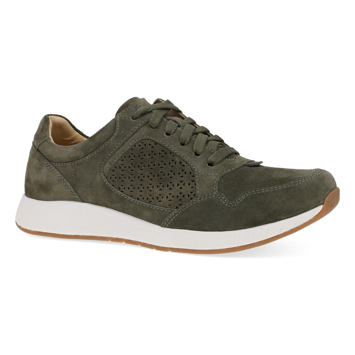 Olive Suede Sneaker,36