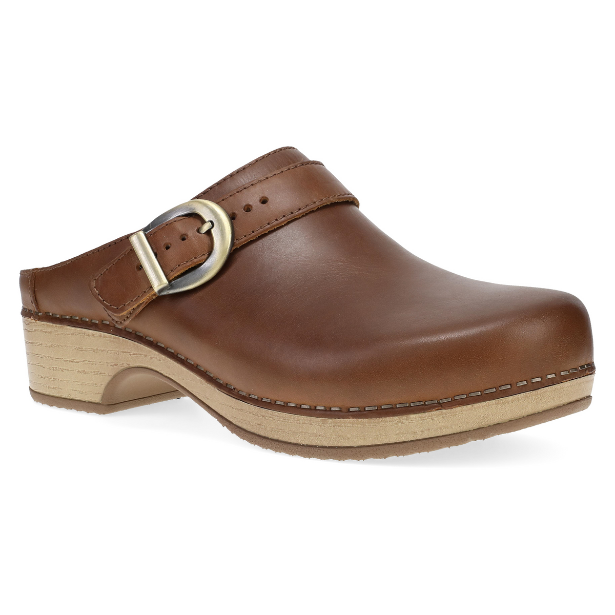 Tan Oiled Pull Up Mule,36