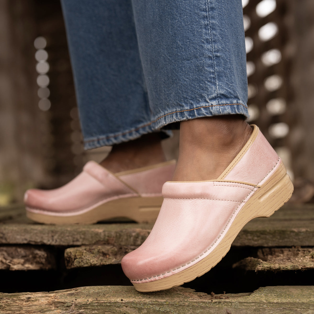 Professional Pink Milled Burnished Dansko Women|For Work