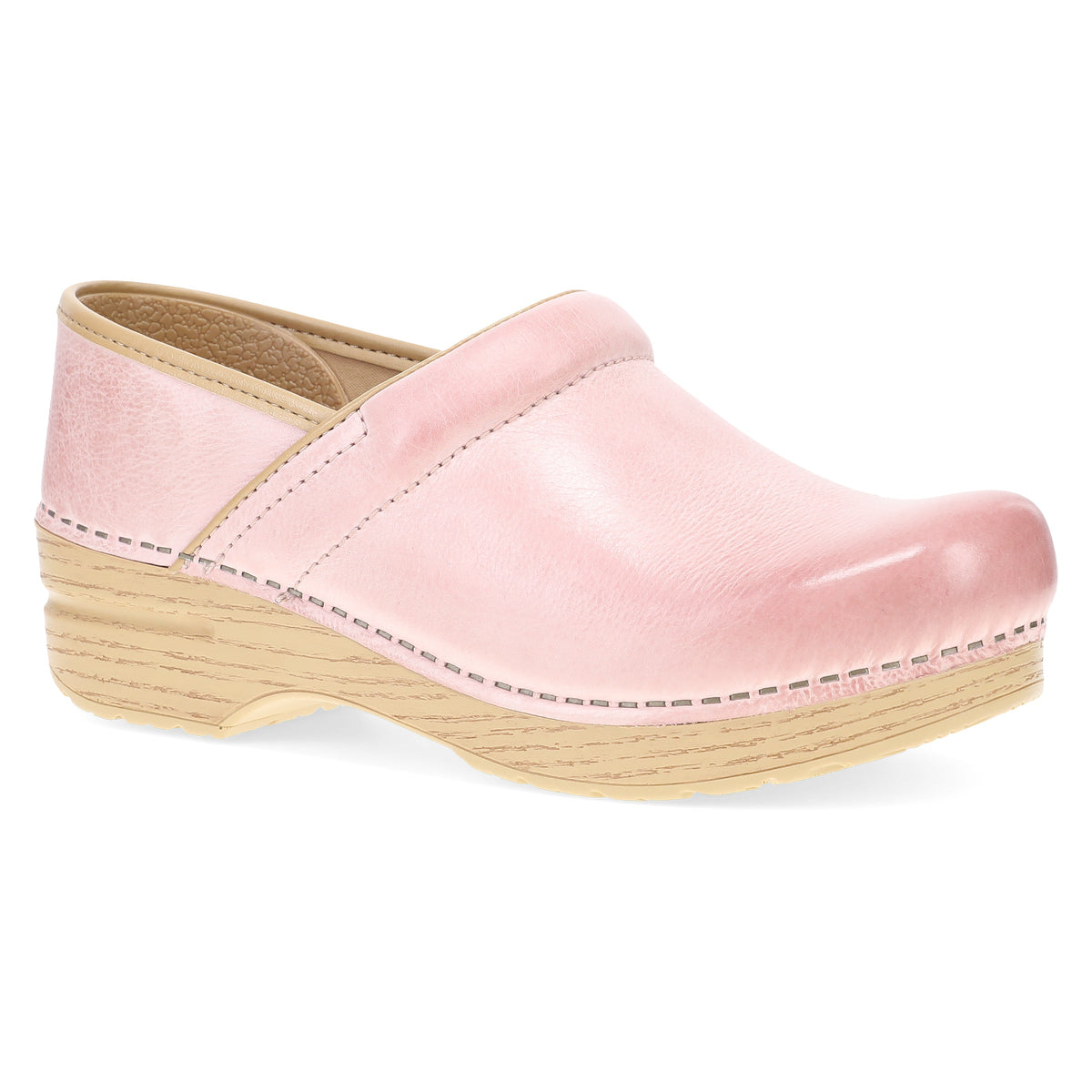 Pink Milled Burnished Clog,35