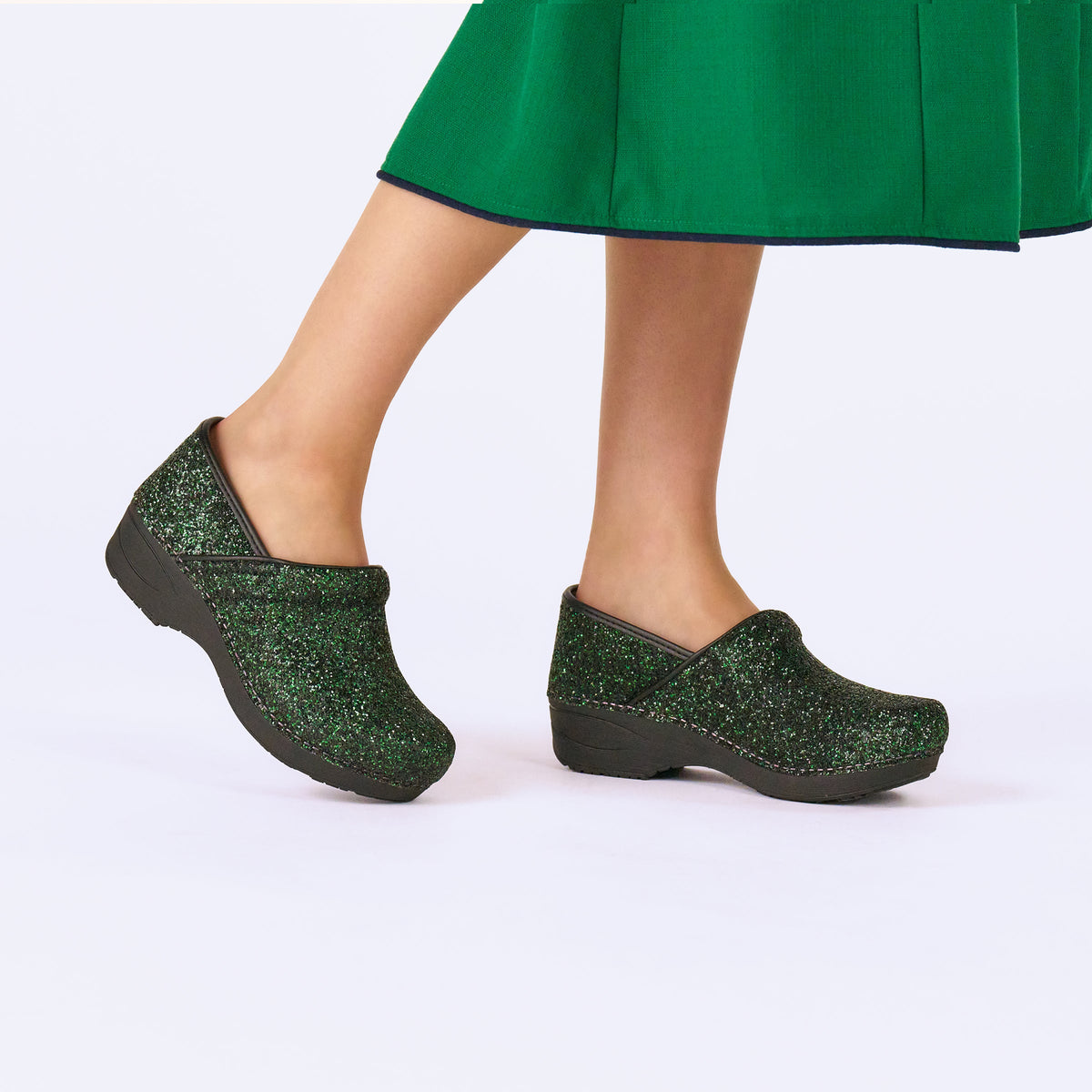 XP 2.0 Elixir Green Glitter Dansko Women|For Work