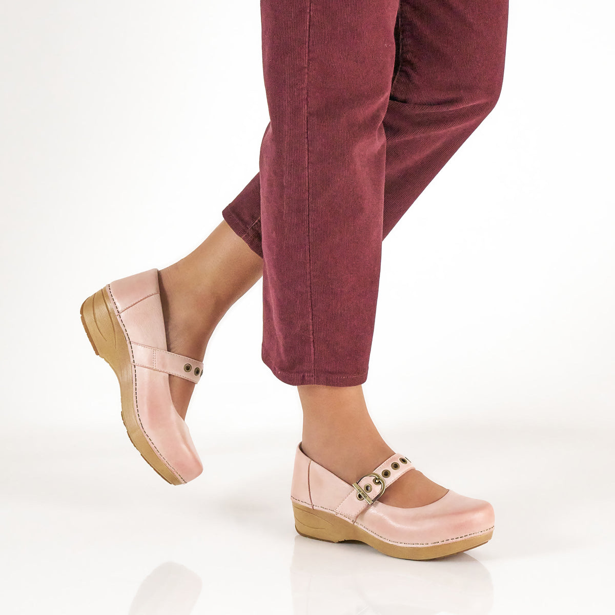 XP 2.0 Mary Jane Clog Pink Leather Dansko Women|For Work
