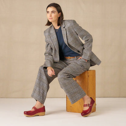 XP 2.0 Mary Jane Red Leather Dansko Women|For Work