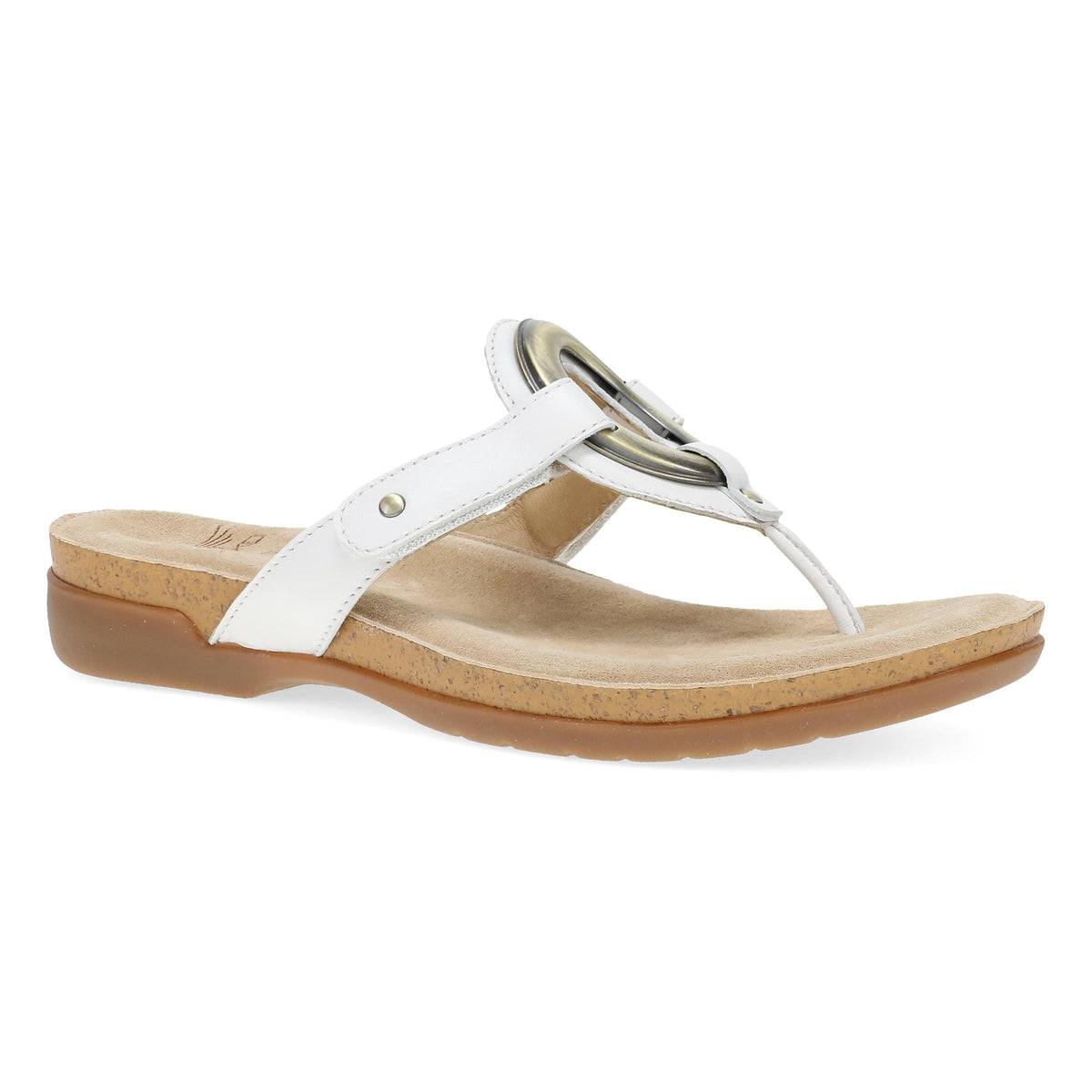 White Leather Sandal,36
