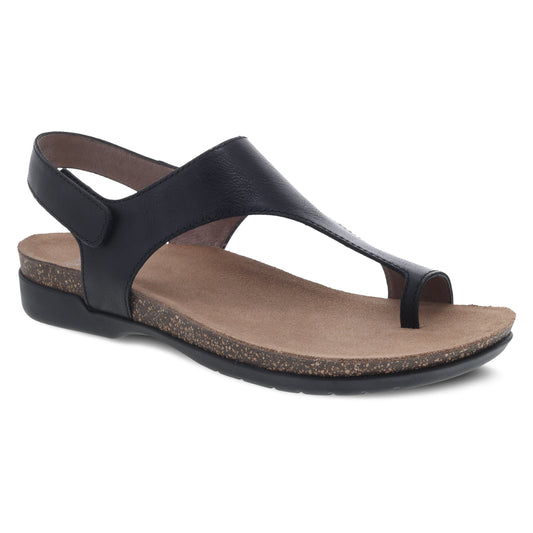 Reece Black Waxy Burnished Dansko Women|For Work