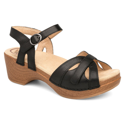 Black Full Grain Sandal,35