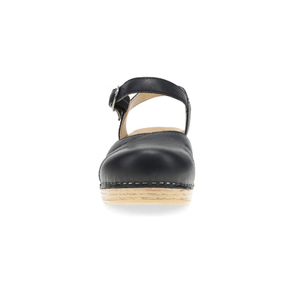 Margreta Black Leather Dansko Women|For Work