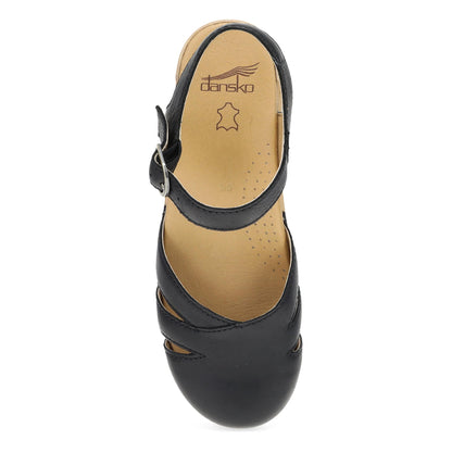 Margreta Black Leather Dansko Women|For Work