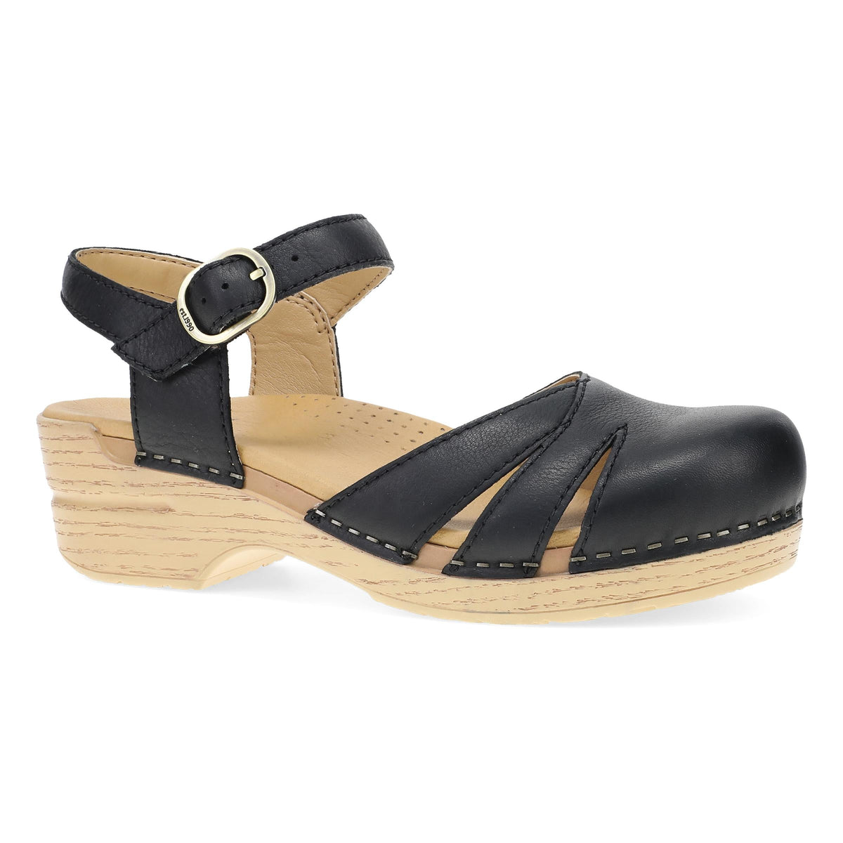 Black Leather Mary Jane,36