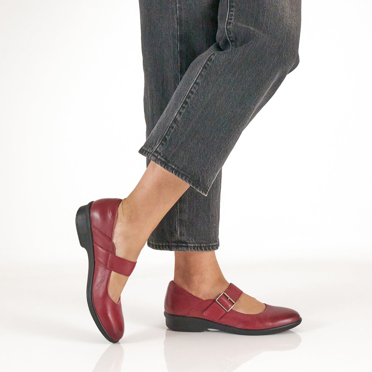 Collette Red Burnished Nubuck Dansko Women
