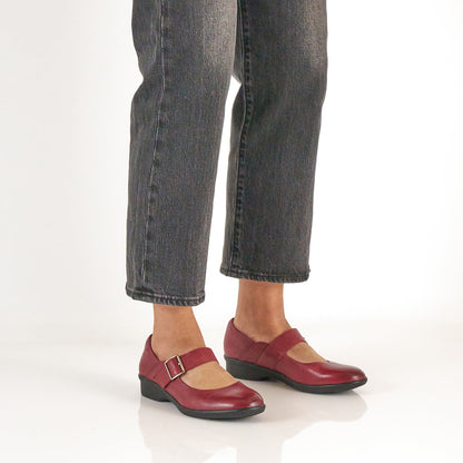 Collette Red Burnished Nubuck Dansko Women