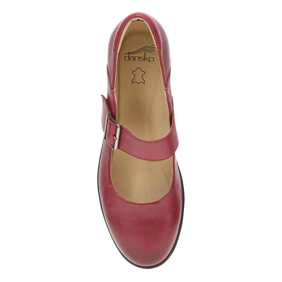 Collette Red Burnished Nubuck Dansko Women