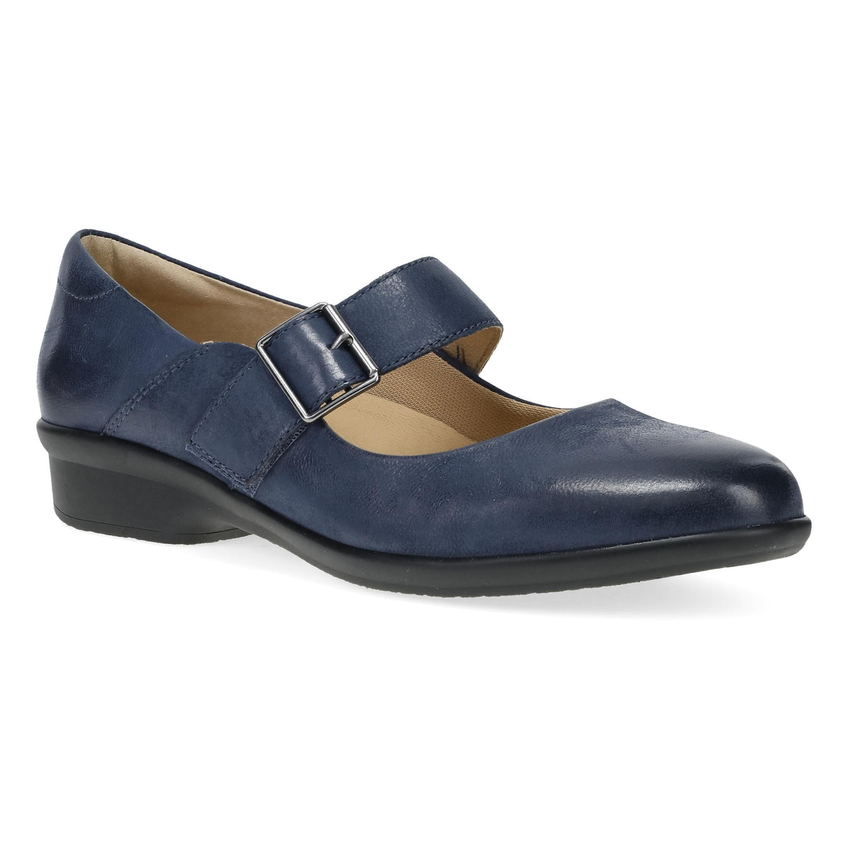 Navy Burnished Nubuck Mary Jane,36