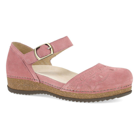 Mae Ash Rose Embroidered Suede Dansko Women