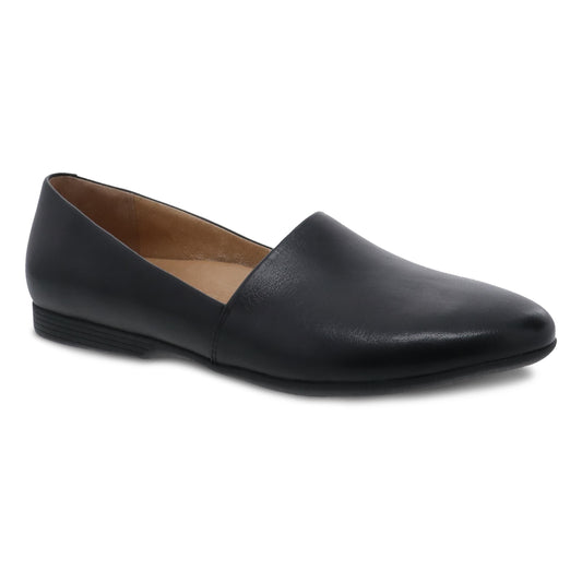 Larisa Wide Black Milled Nappa Dansko Women|For Work
