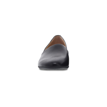 Larisa Wide Black Milled Nappa Dansko Women|For Work