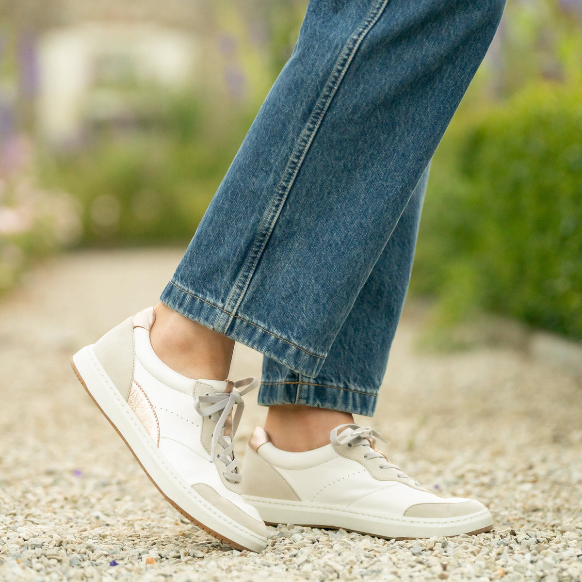 Josey White/Rose Gold Nappa Dansko Women|For Work