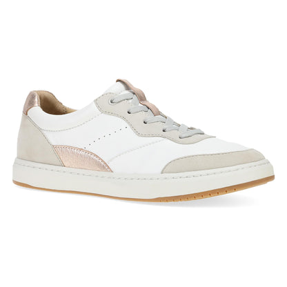 White/Rose Gold Nappa Sneaker,36