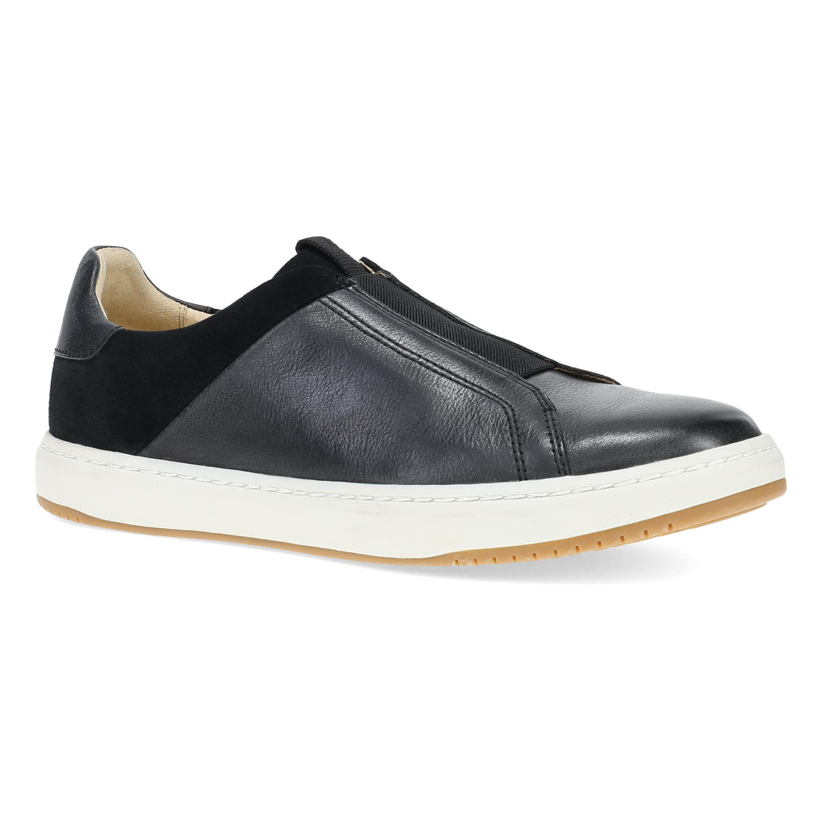 Black Leather Sneaker,36