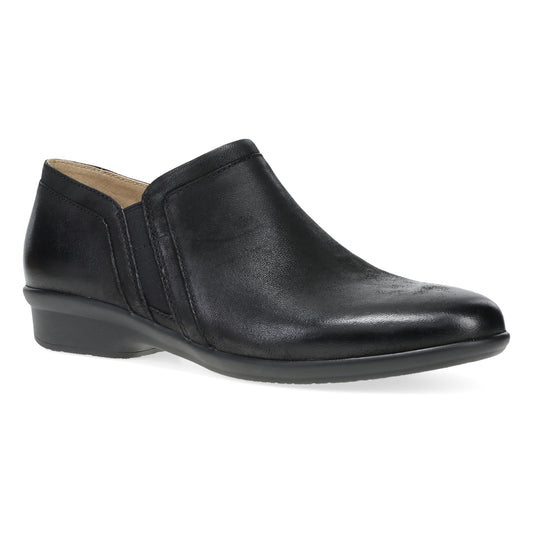Cheryl Wide Black Burnished Nubuck Dansko Women