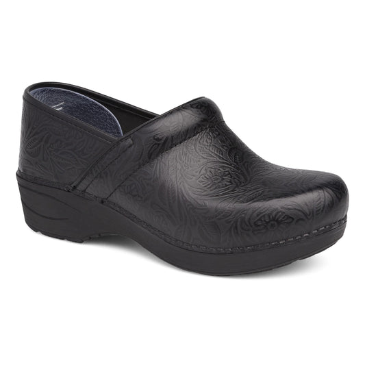 Wide XP 2.0 Black Floral Tooled Dansko Women|For Work