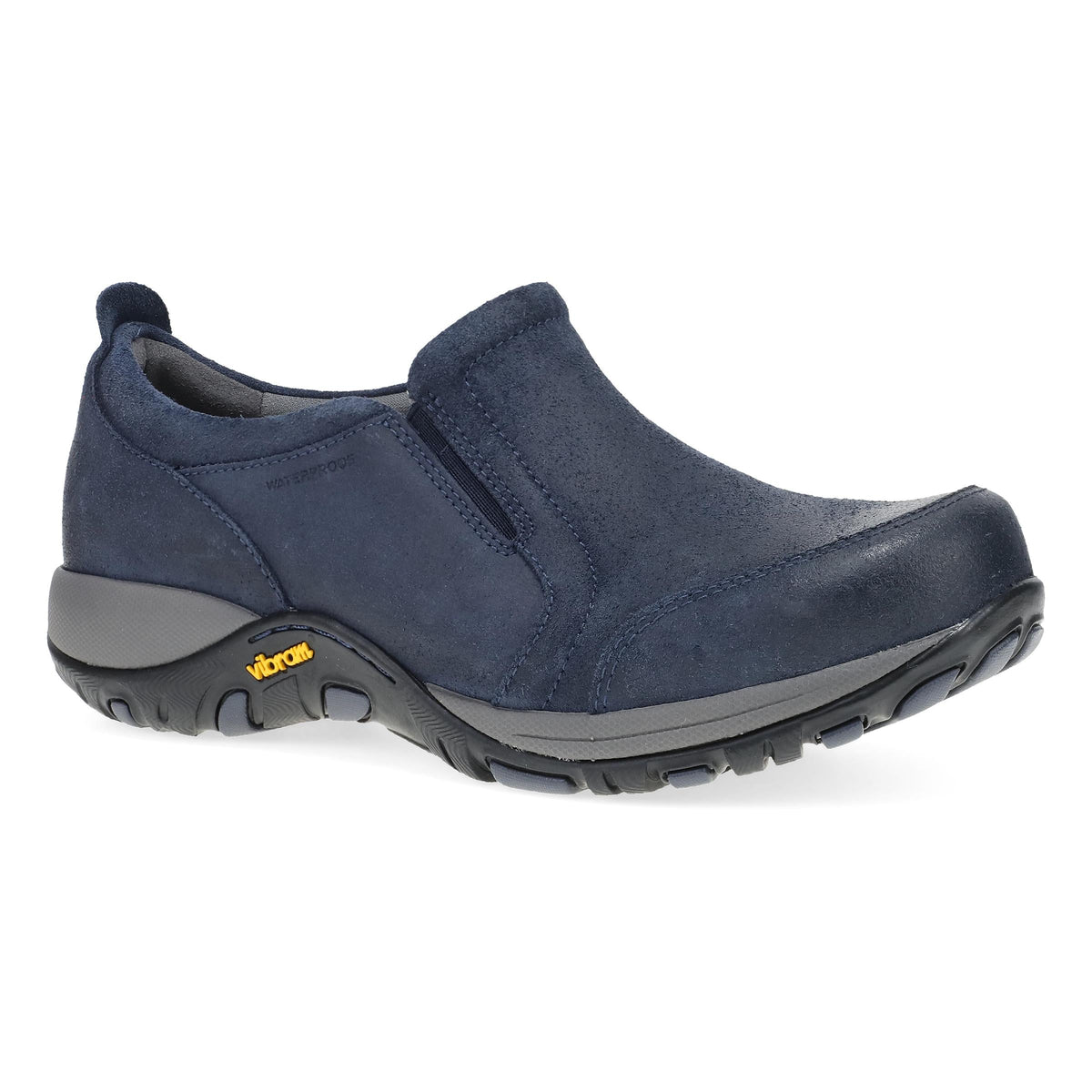 Navy Waterproof Suede Sneaker,36