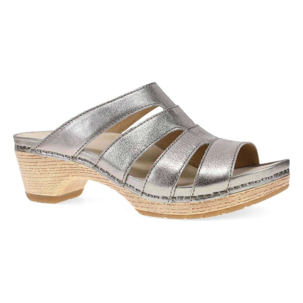Platino Metallic Sandal,36