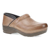 Coffee Leather Clog