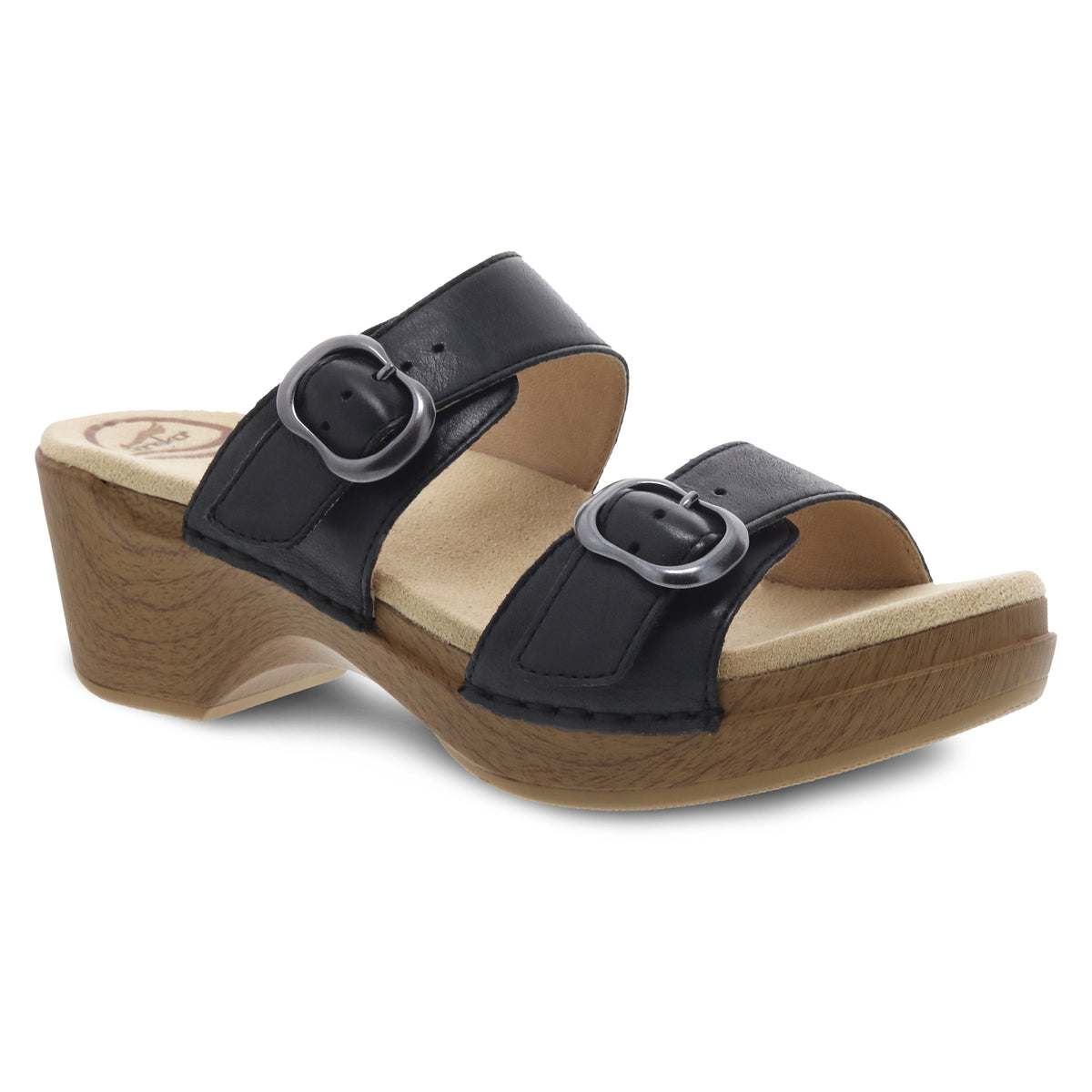 Black Full Grain Sandal,35