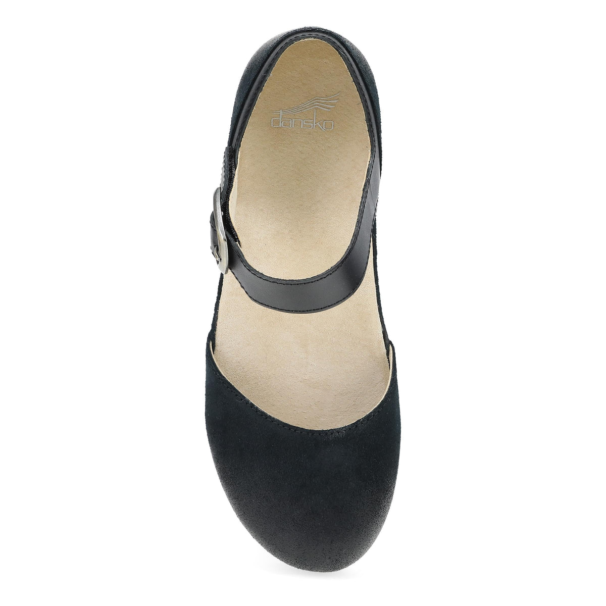 Mae Black Burnished Suede Dansko Women