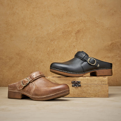 Millie Black Waxy Milled Dansko Women|For Work