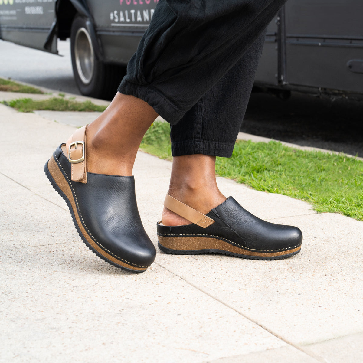 Merrin Black Waxy Milled Dansko Women