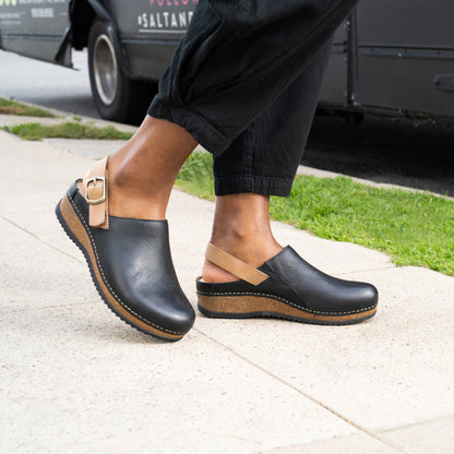 Merrin Black Waxy Milled Dansko Women