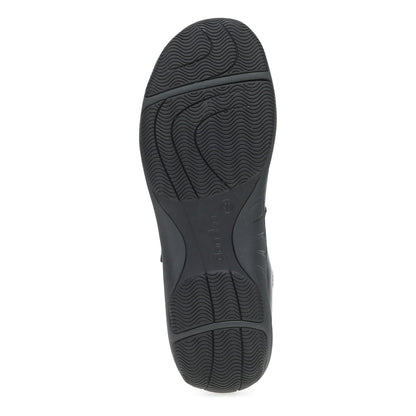 Stacy Wide Black Waxy Burnished Dansko Women|For Work
