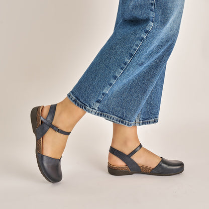 Rowan Navy Waxy Burnished Dansko Sale|Women|For Work