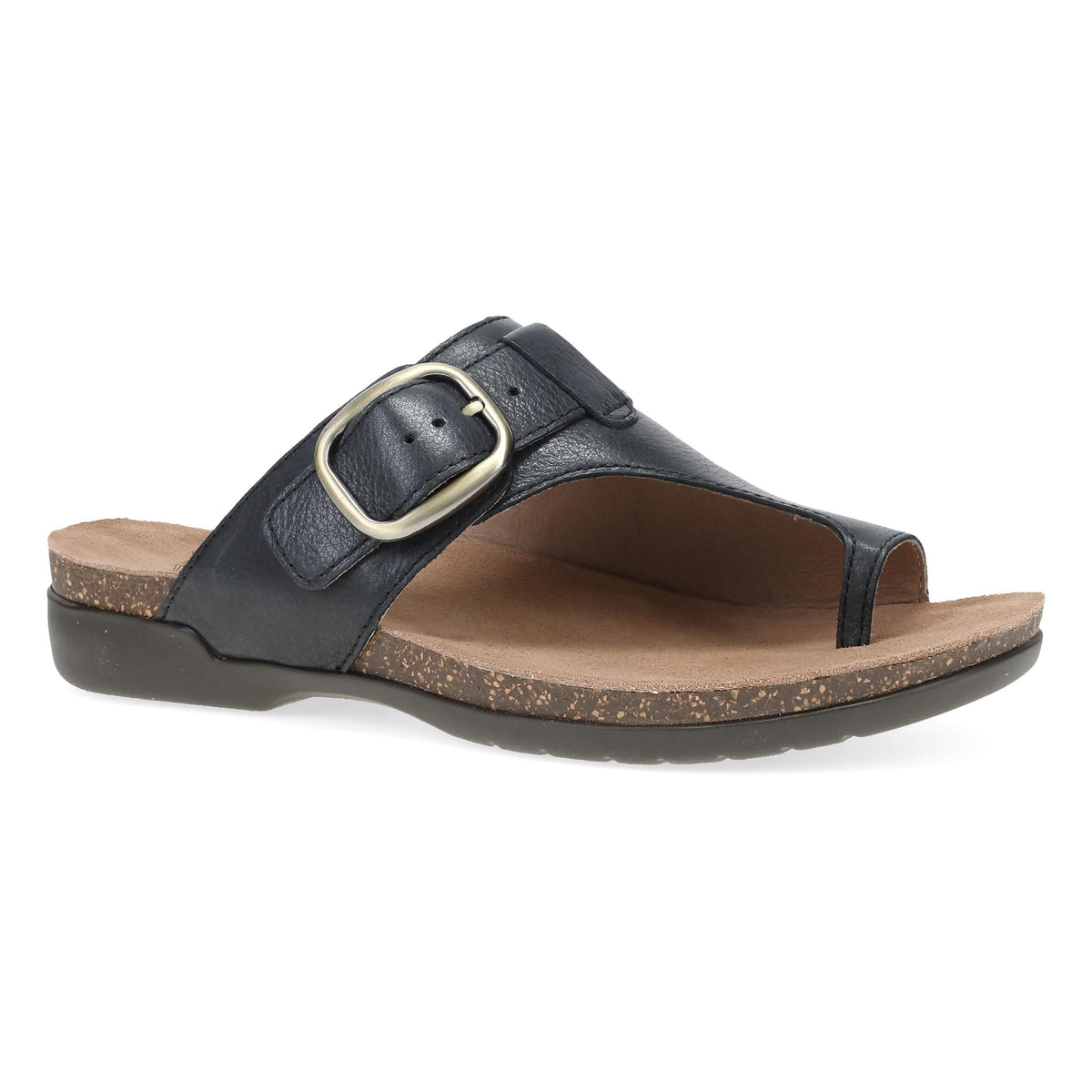 Black Leather Sandal,36